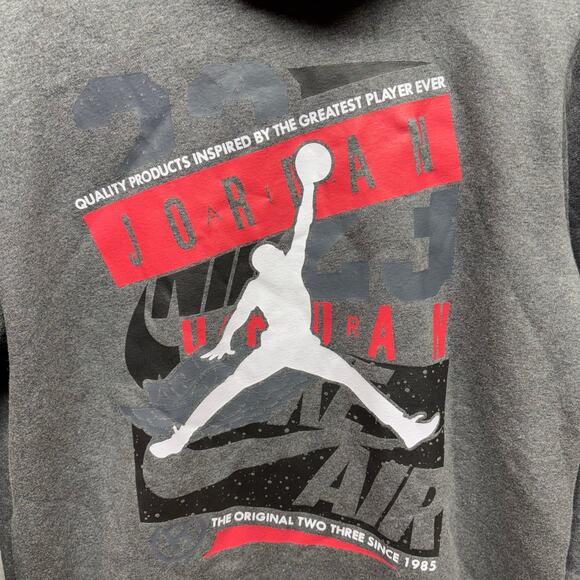 Jordan Gray Sweatshirt Hoodie - Youth XL - New with Tags - Picture 3 of 5